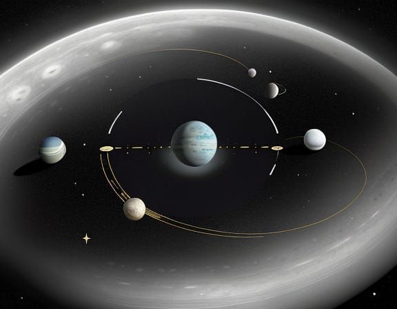 The Seventh Planet with its Moons, in a Shakespearean Portra...