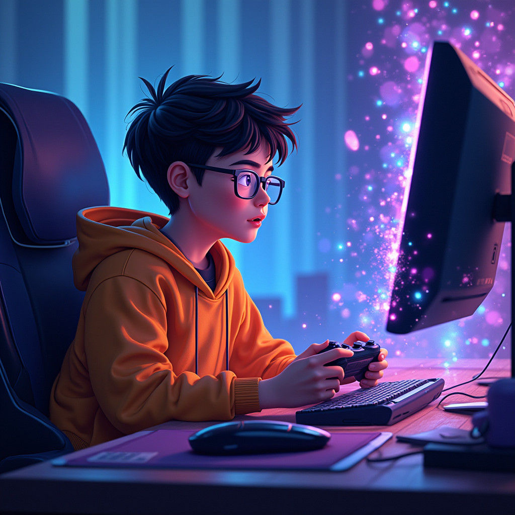 Boy Sucked into Video Game: Fantasy Concept Art