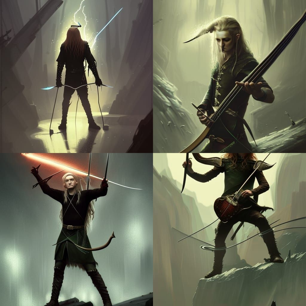 Legolas the Metalhead: A Dark Fantasy Concept