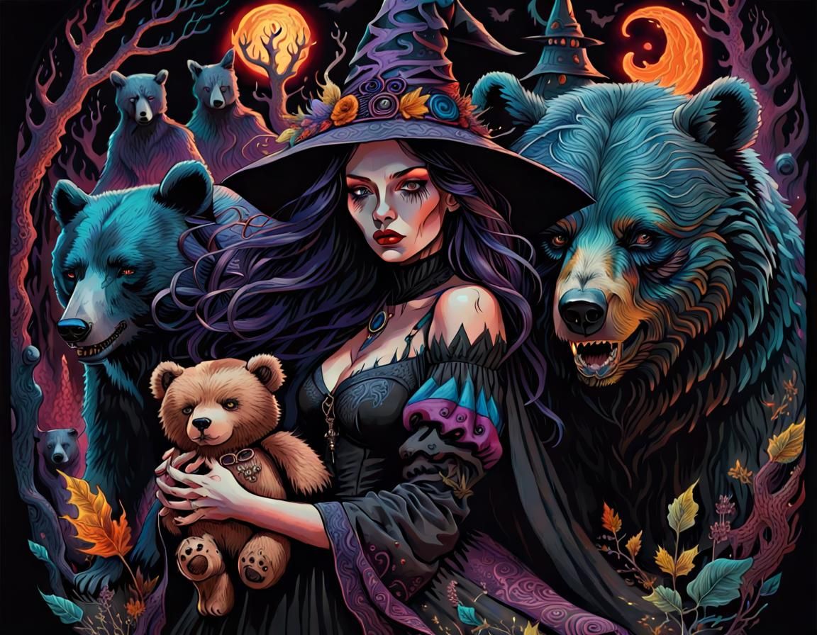 The Witch and Her Bear Familiars