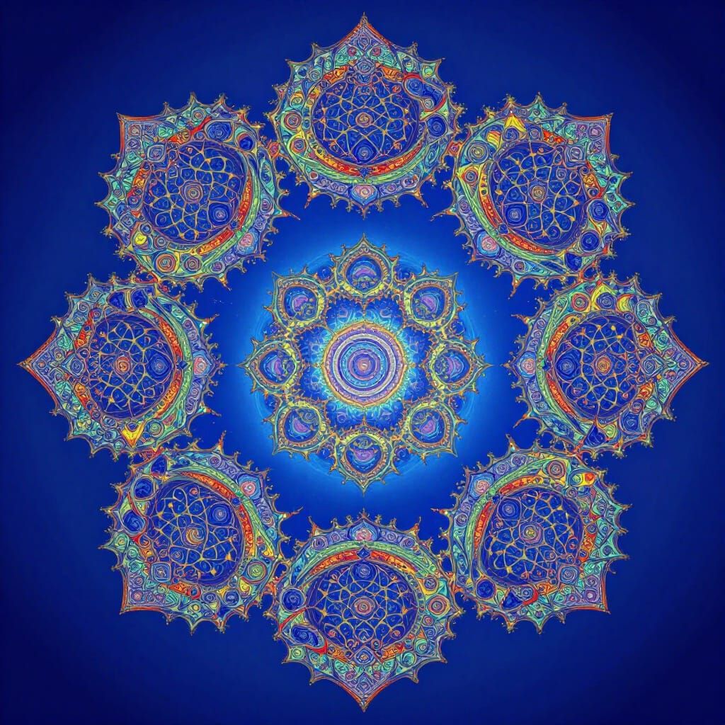 Infinite Sacred Geometry Fractal Zoom