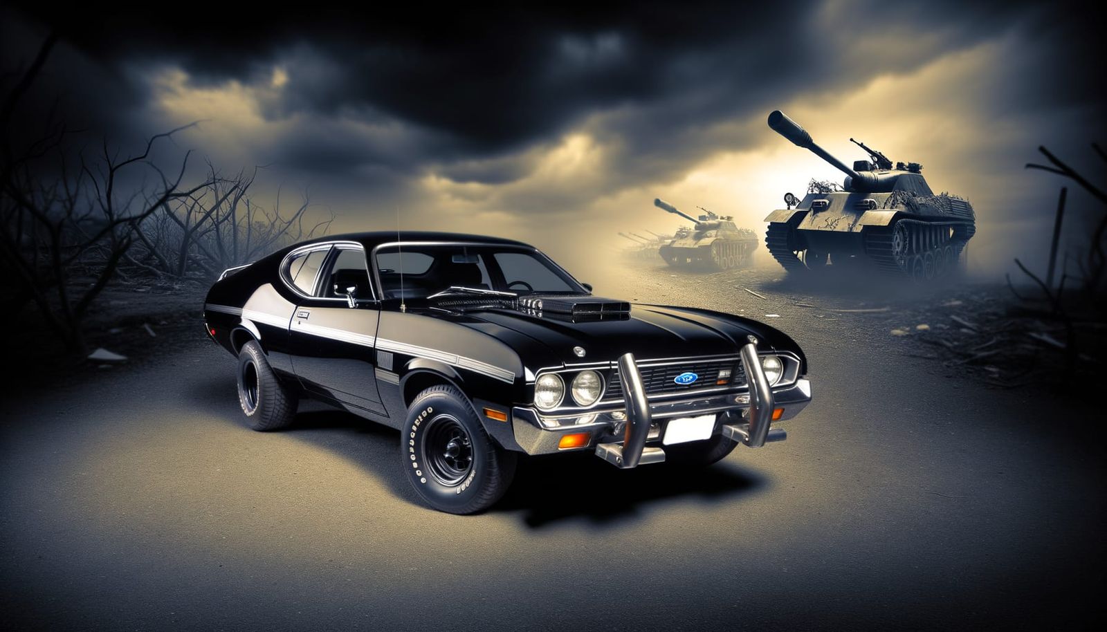 Ford Falcon XB Interceptor in Post-Apocalyptic World