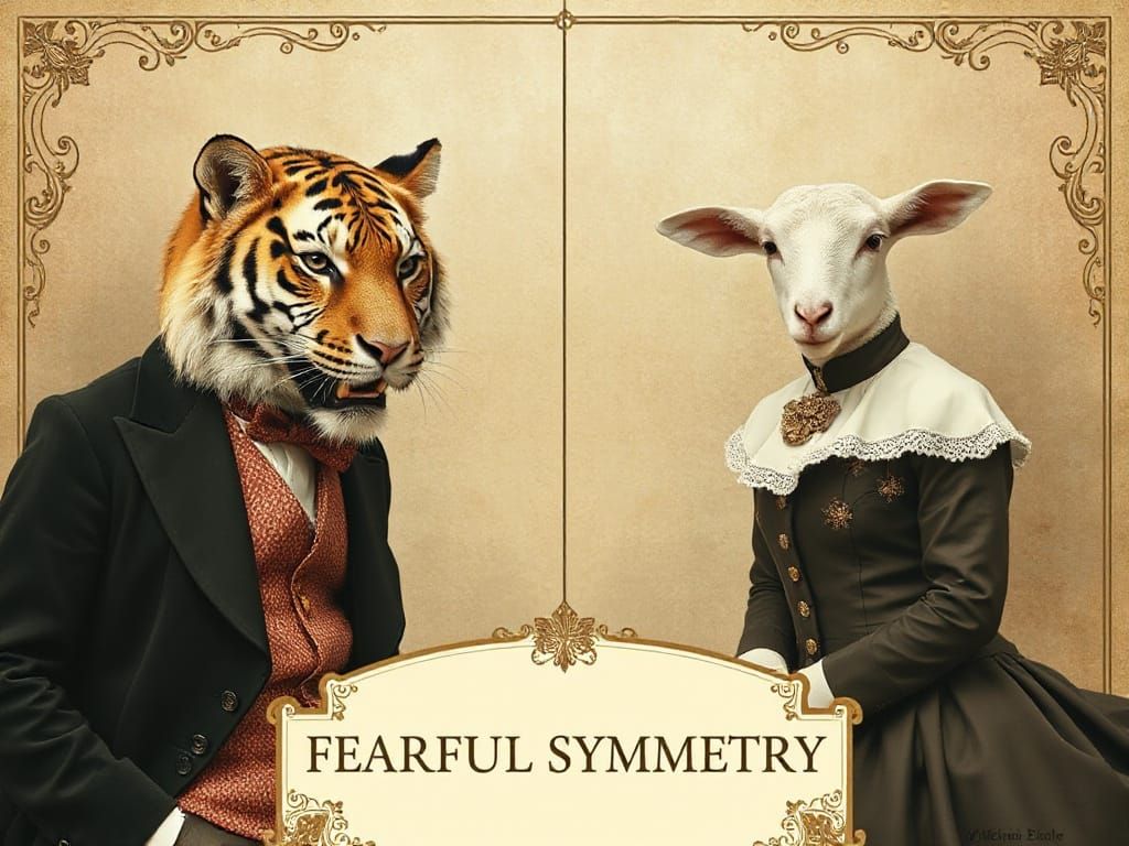 Blakean Tiger and Lamb in Edwardian Fashion