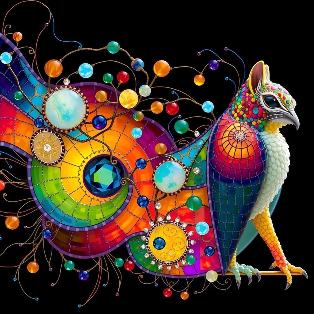 Gemstone Bead Jewelry in Art Nouveau Style