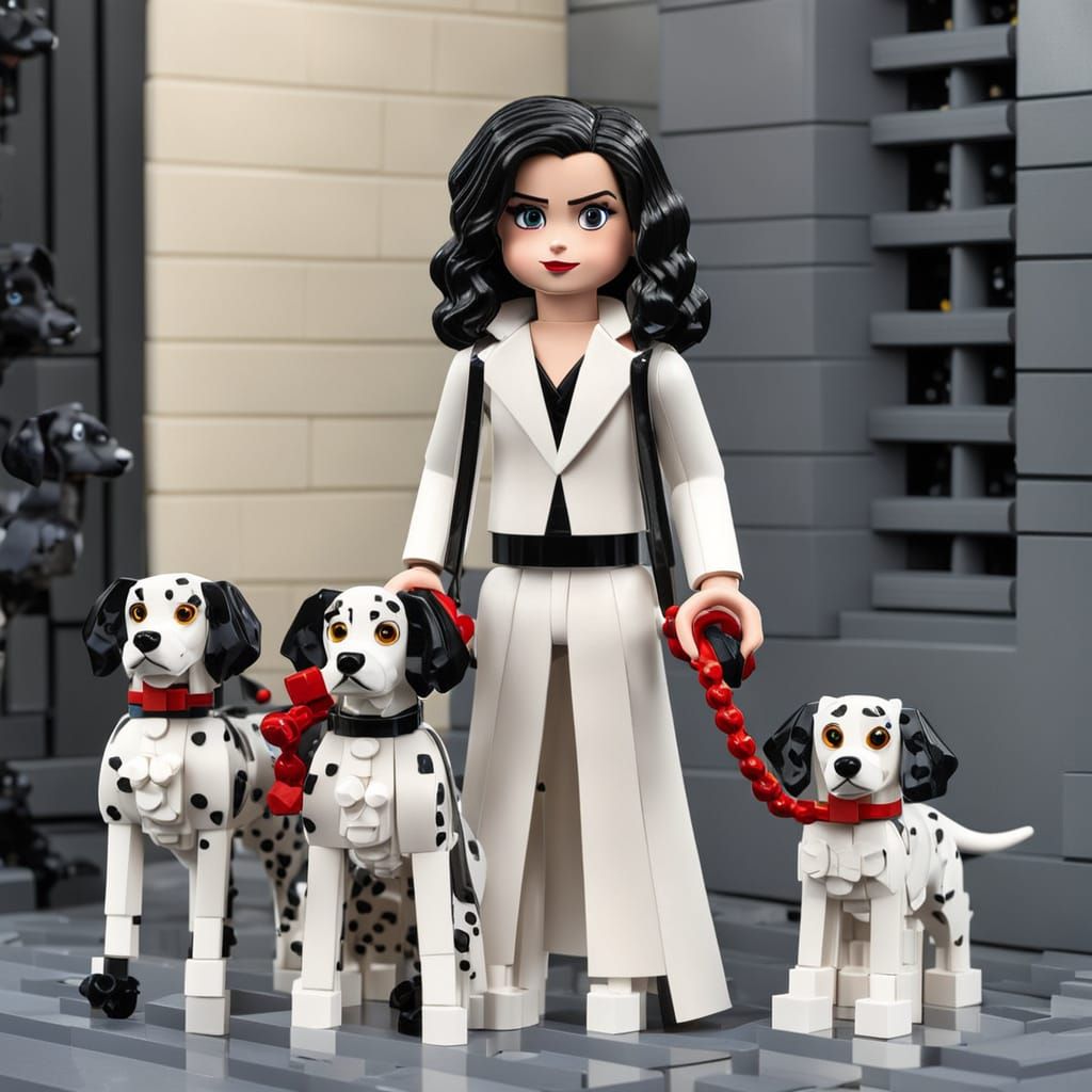 Emma Watson as Cruella De Vil in Lego World