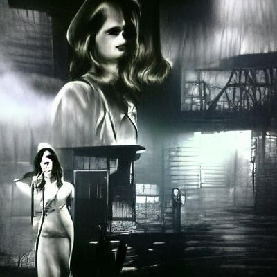Film Noir Portrait of a Woman
