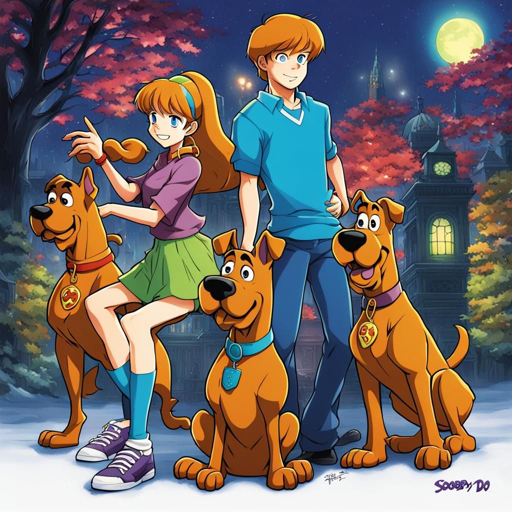 Scooby Doo in Anime Style