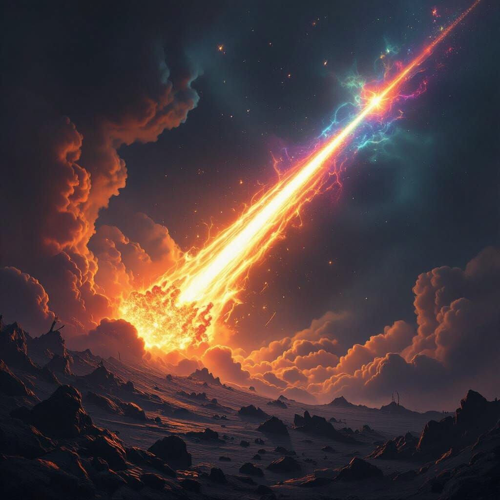 Colossal Meteorite Explodes in Fiery Cosmic Display