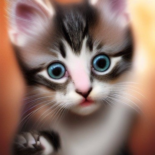 Hyper Realistic Cute Kitten in 8k