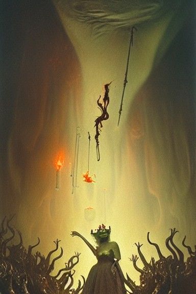 Queen Shrek in Hades: A Sinister Underworld