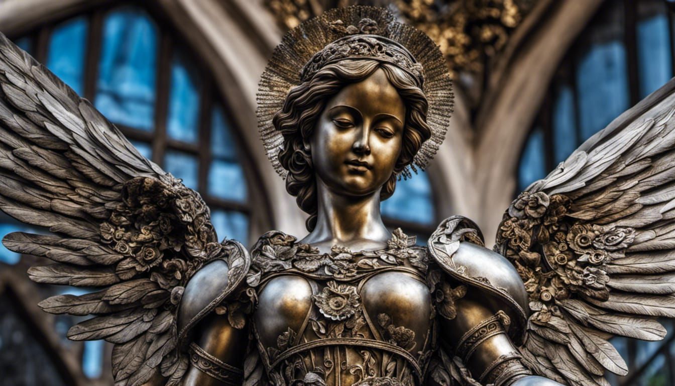 Recycled Angel Statue