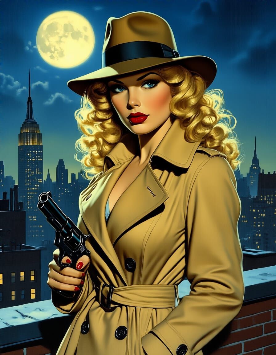 Blonde Bombshell Detective