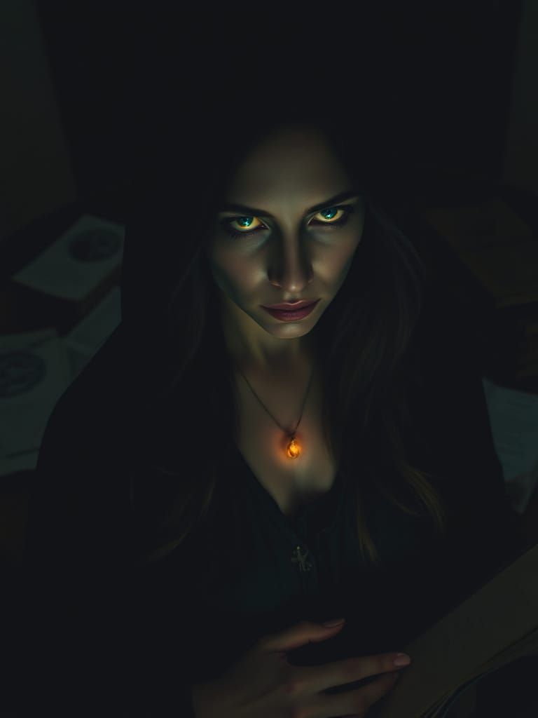 Eternal Enigma in Dark Elegance