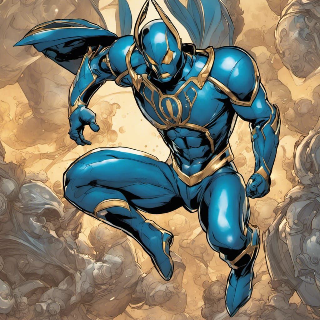 Blue Beetle's Mystical Scarab Armor: Transformation and Resi...