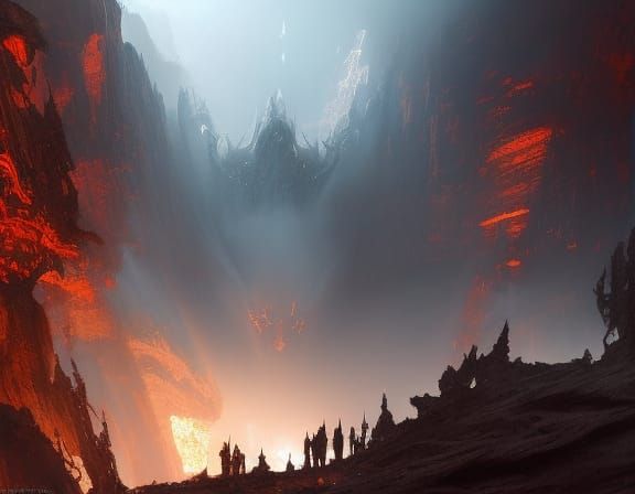 Lucifer's Gate: Epic Digital Matte Painting