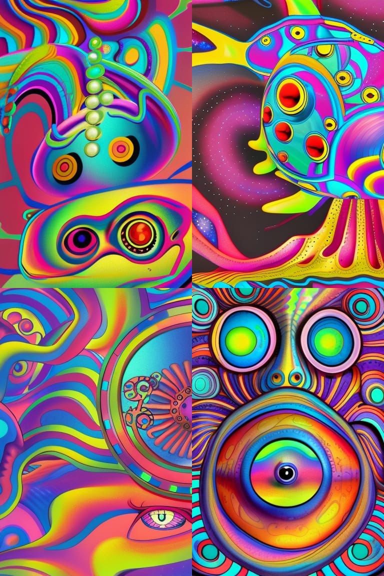 Clockwork Fish Scales: A Holographic, Visionary Illustration
