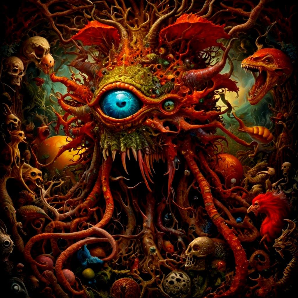 Fantastical Cryptid in Surreal Digital Painting