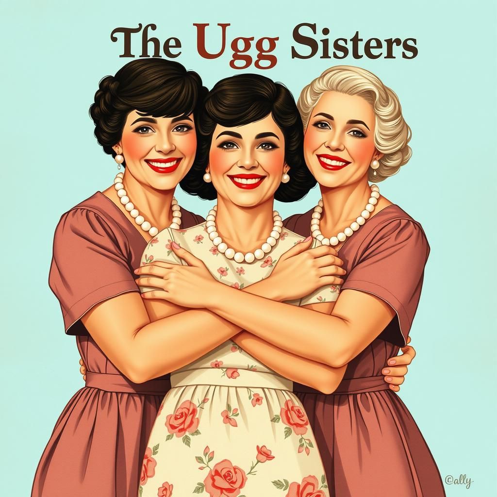 Vintage Gospel Trio Illustration in Retro Style