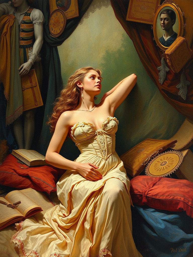 Romantic Oil Painting in the Style of James Gurney