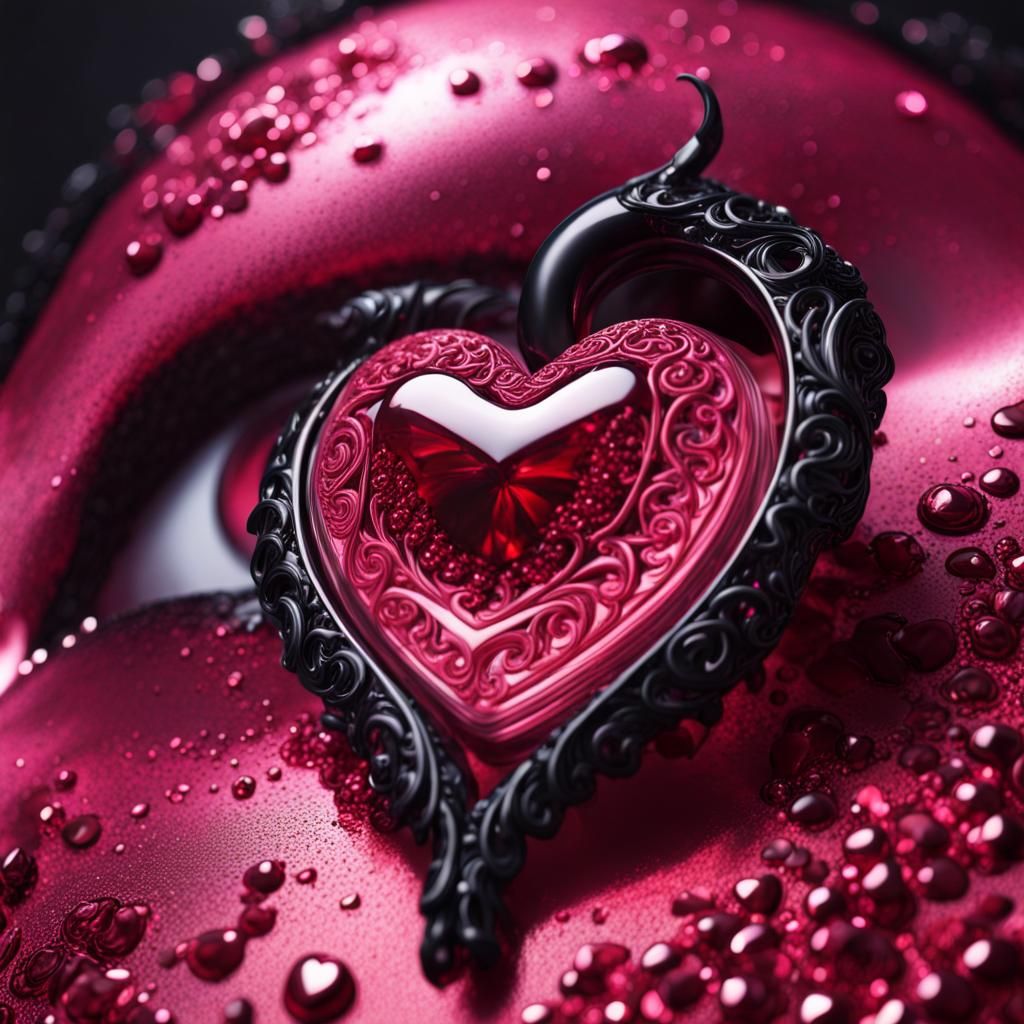 Love Potion with Filigree in Splash Art Style