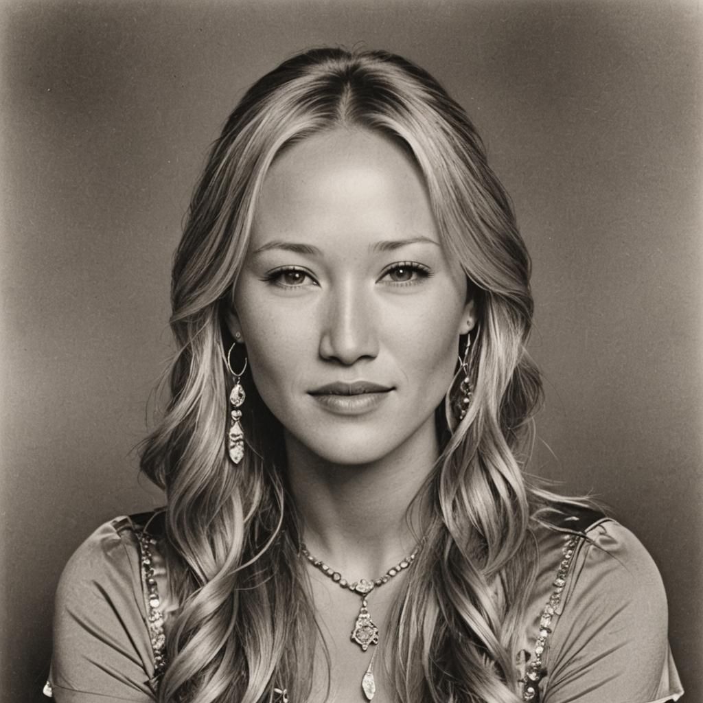 Jewel Portrait: Singer in Digital Art Style