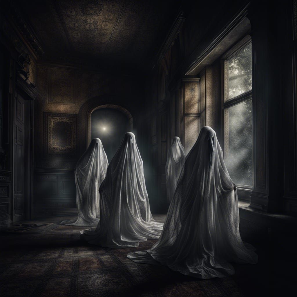 Hyperrealistic Ghosts in High Contrast