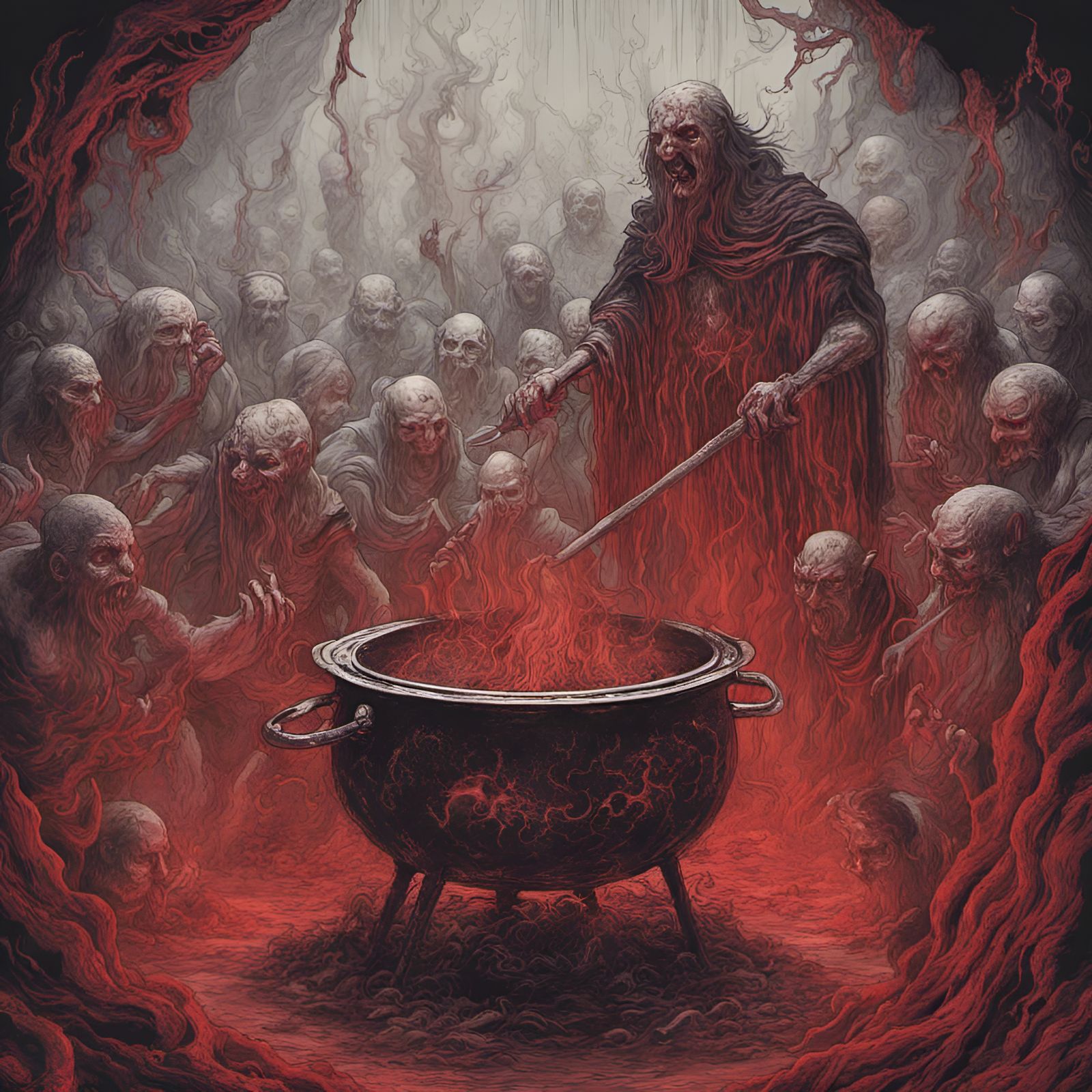 Infernal Cauldron in Black Metal Style