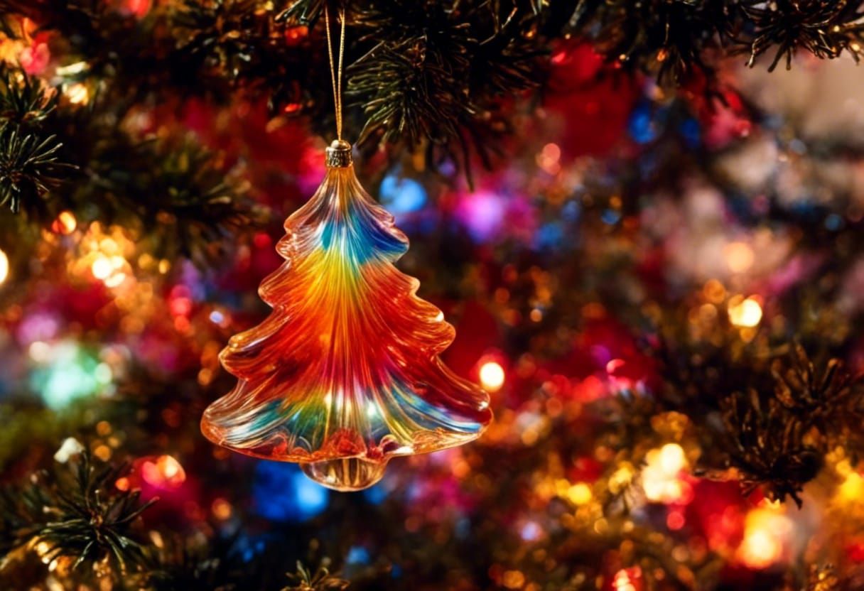 Elegant Glass Christmas Tree Ornament
