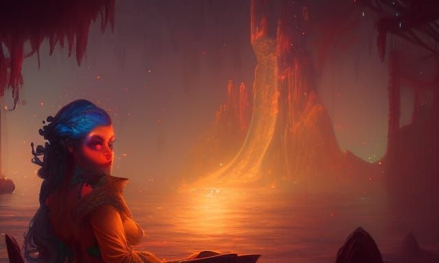 Underwater Magic Show: Fantasy Concept Art