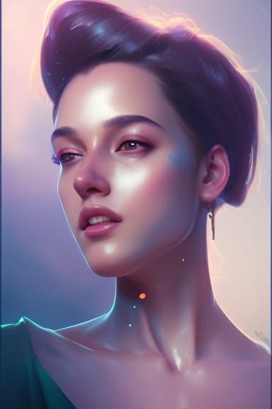 Hyperdetailed Portrait of Zarina in Digital Art Style