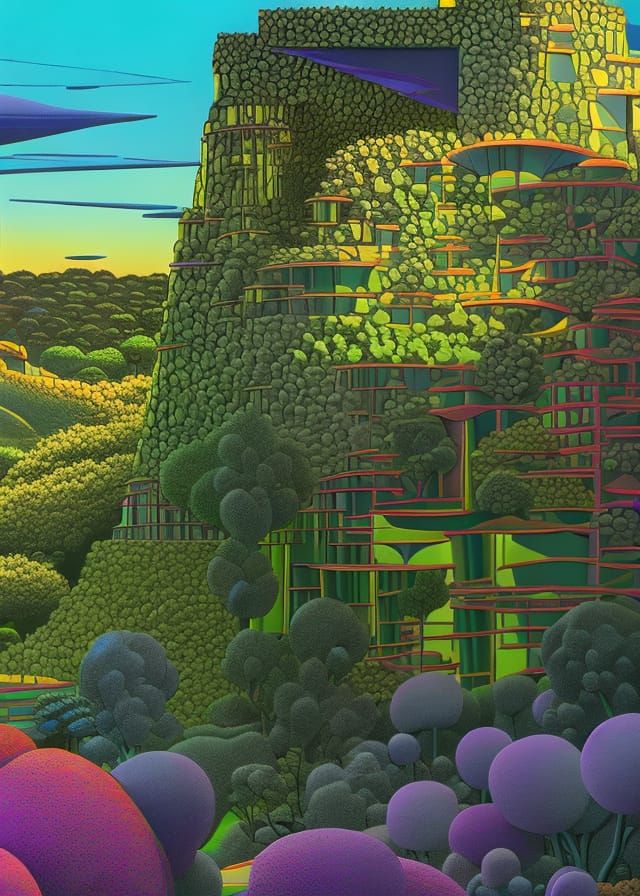 Psychedelic Gir Art: Hyperdetailed and Surreal