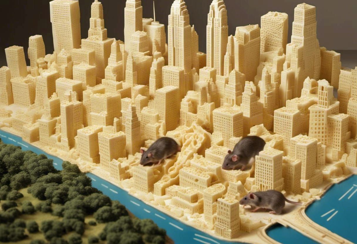 Estimated 3 million rats in NY city? it's like it's made of cheese!