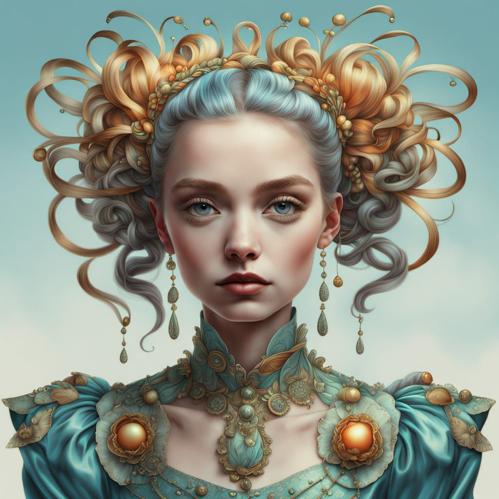 Surreal Carnival Queen with Quantum Shininess