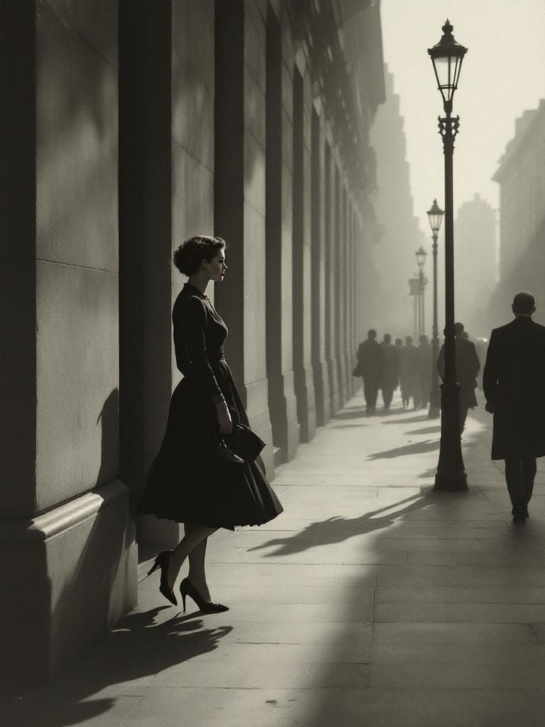 Pin-Up in Spilliaert and Hammershøi Style