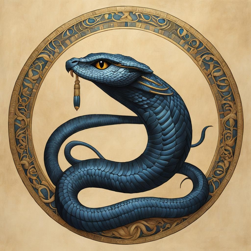 Wadjet: Cobra Goddess in Charles Vess Style