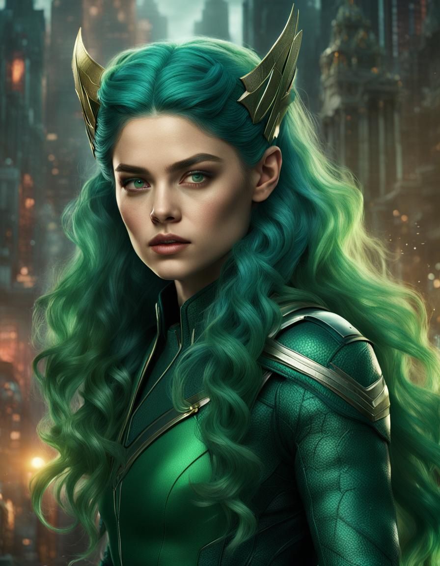 Odeya Rush as Polaris: Matte Painting in Unreal Engine