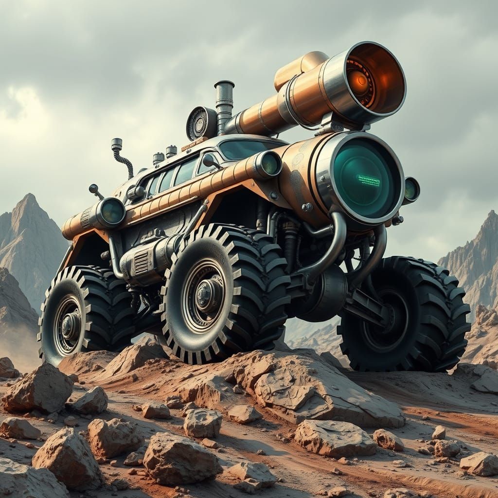 Gas Hog-2000: A Futuristic Monster Vehicle