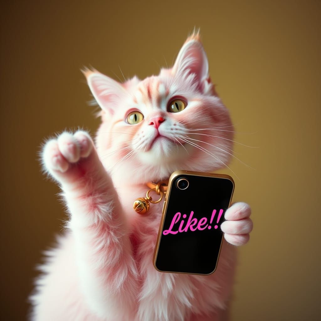 Whimsical Feline Digital Art in a Cinematic Style