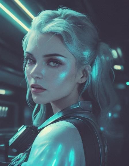 Bounty Hunter in Smoky Intergalactic Bar, Film Noir