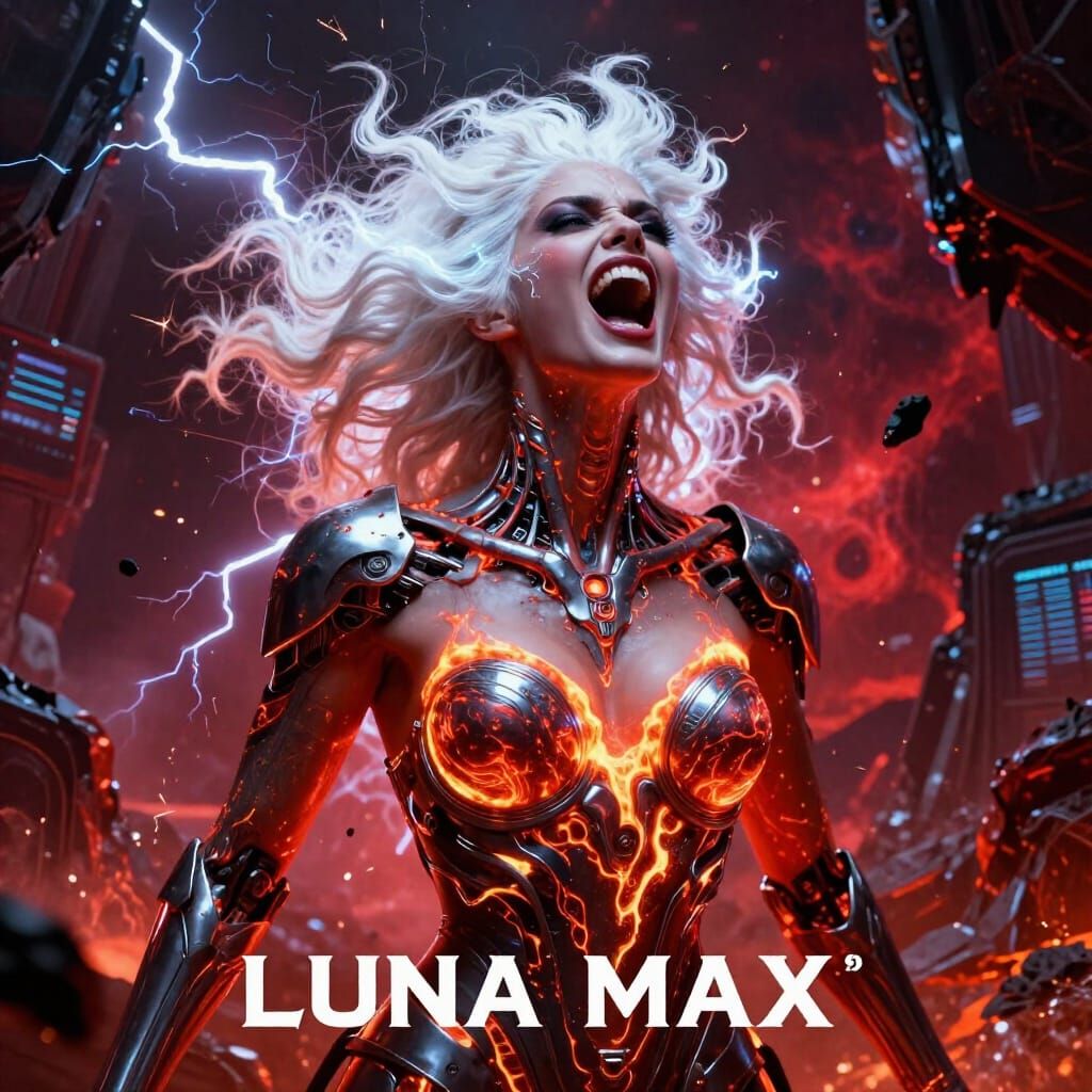 Luna Max: Rebellious Woman With Magma Skin