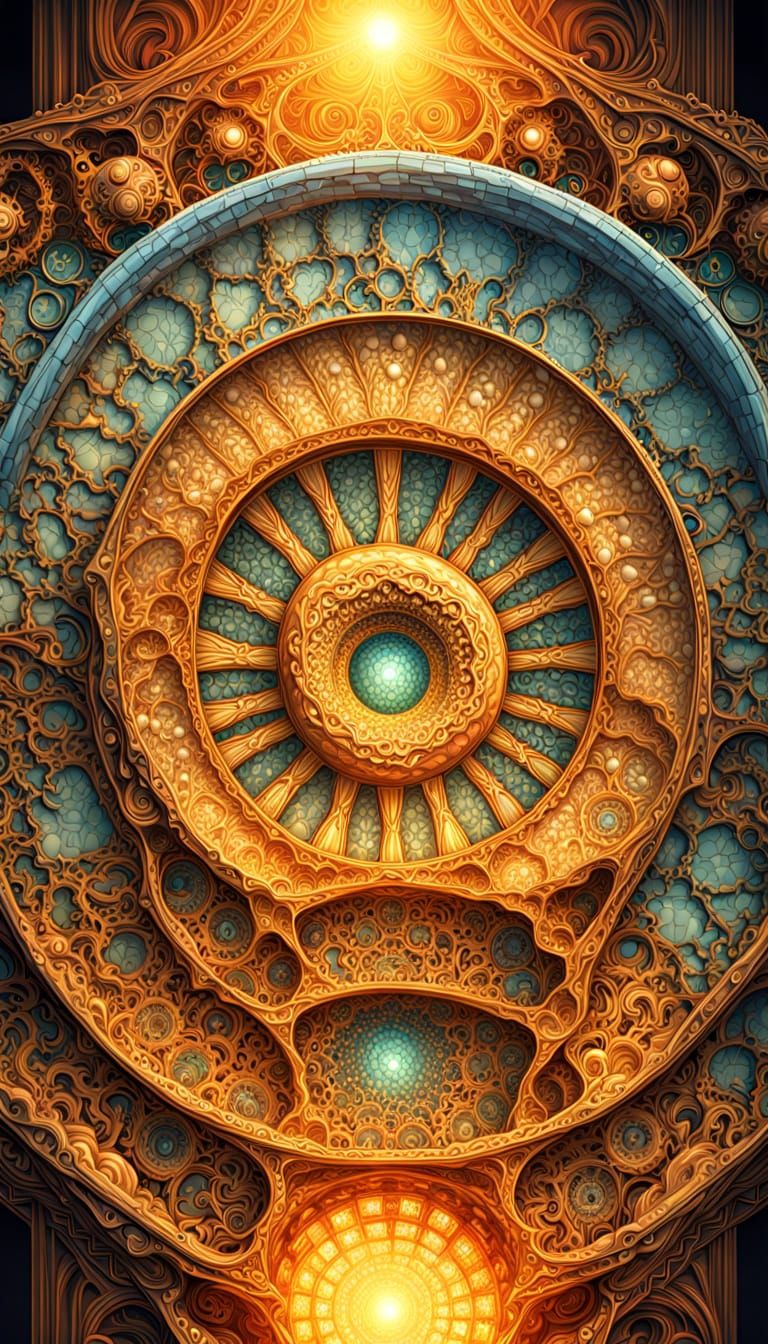 Diatom Charts with 3D Effects and Natural Colors