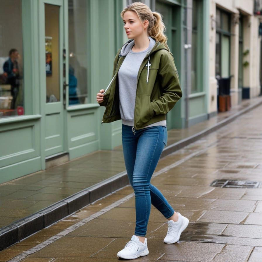 Annabeth Chase Outdoors in Casual Attire