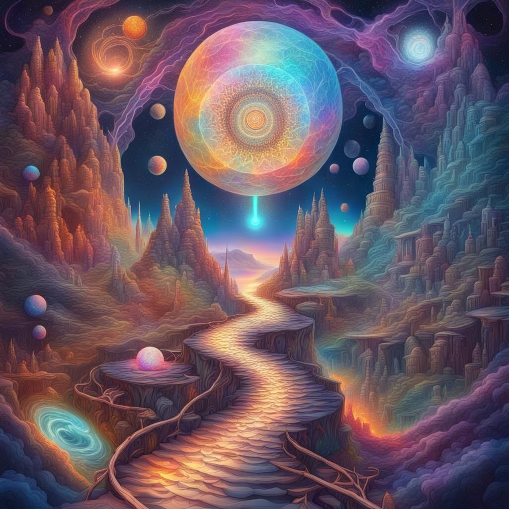 Holographic Paths to Interesting Places, Astral Cosmic Art