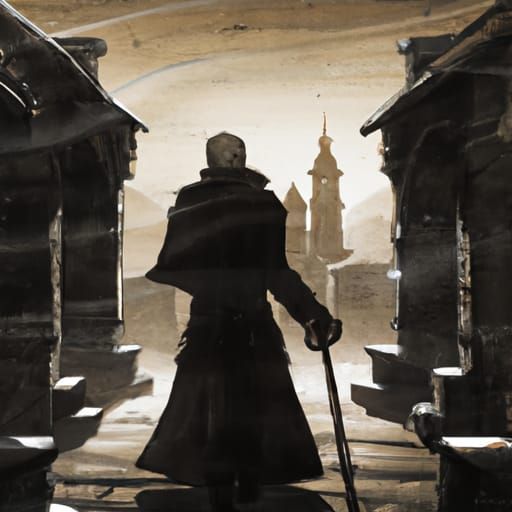 Inquisitor Sand Dan Glokta in a Dark Alley