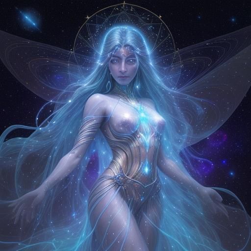 Astral Nomad Drifting Through Cosmic Tapestry