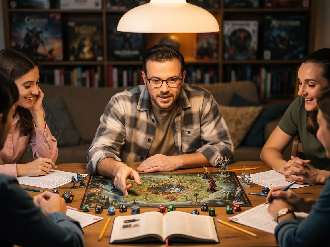 Man Playing Dungeons and Dragons