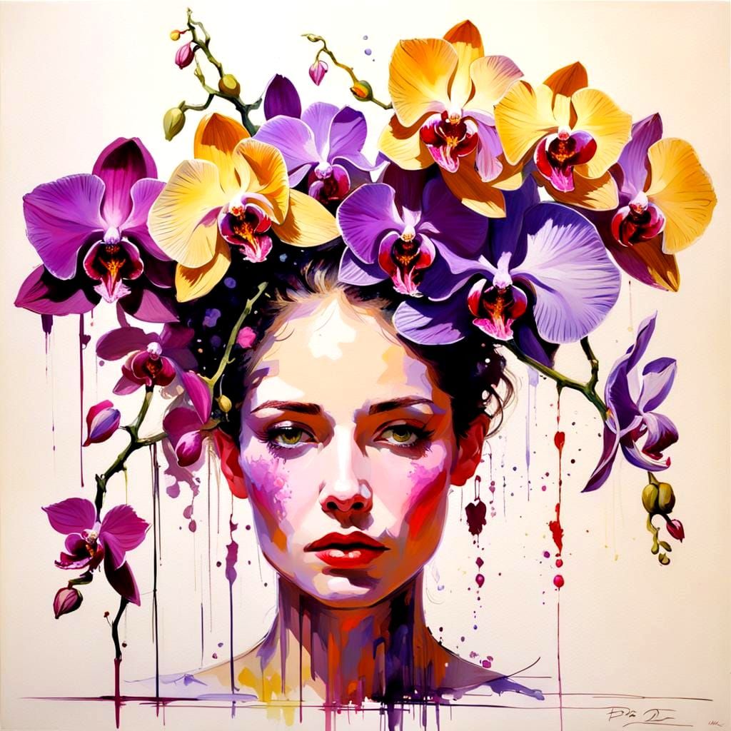 Orchid Woman: A Bio-Art Portrait