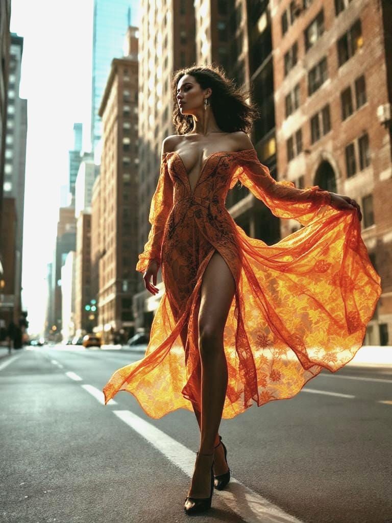 Fashion Portrait in Urban Setting: Hopper and Leibovitz