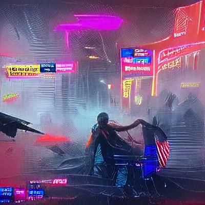 Cyberpunk 2099: Neon Dystopian Cityscape