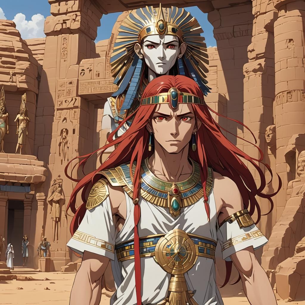 Seth, God of the Desert, in Anime Style
